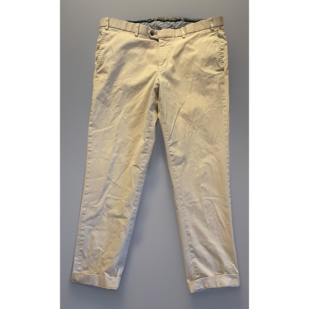 Hiltl Perfetto Tourist Pants Chino Trousers Beige Casual Size 54 USA 38 JBHS